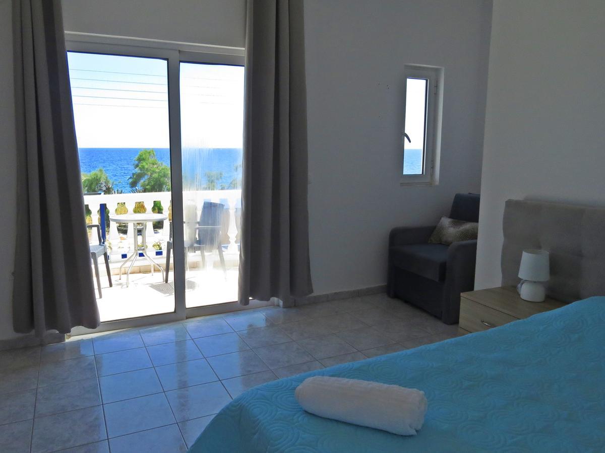 Loukas Beach Rooms Kiotari Esterno foto